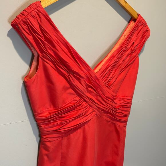 Anthropologie Mirror of Venus Pink Salmon Formal Dress - size 6 - Picture 2 of 6
